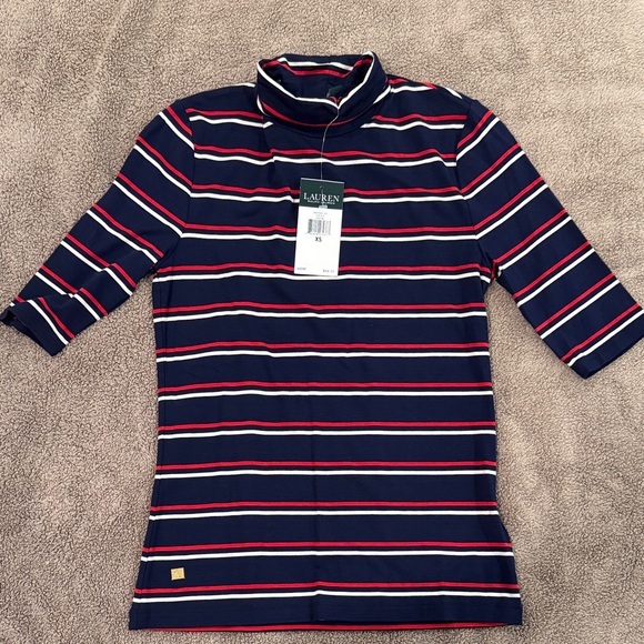 Ralph Lauren Tops - Ralph Lauren Navy Striped Long Sleeve Tee